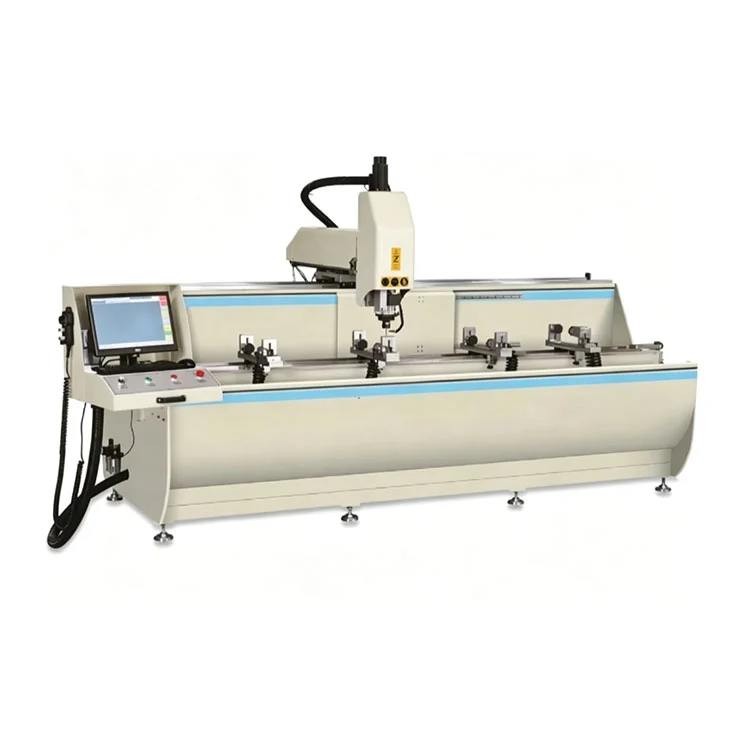 ศูนย์เครื่องจักรกลโปรไฟล์อลูมิเนียม CNC 3 แกนสำหรับผนังม่าน