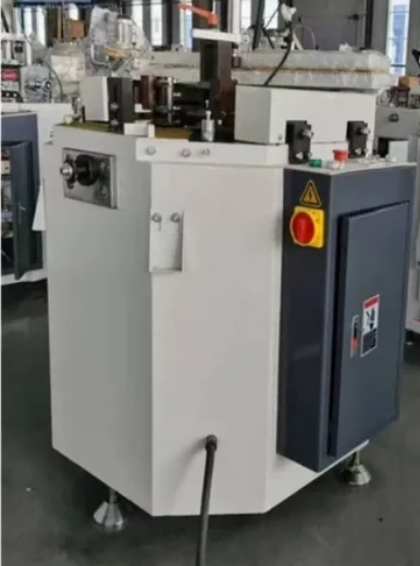 เครื่องผสมมุมโปรไฟล์อลูมิเนียมหัวเดียวไฮดรอลิกสำหรับงานหนัก (ความสูงการจีบ 100 มม